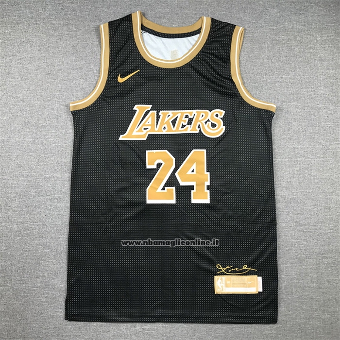 Maglia Los Angeles Lakers Kobe Bryant #24 Select Series Or Nero
